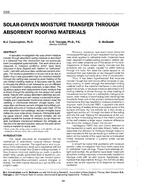 3355 — Solar-Driven Moisture Transfer through Absorbent Roofing Materials