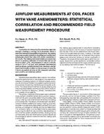 3359 (RP-451) — Airflow Measurements at Coil Faces with Vane Anemometers: Statistical Correlation and Recommended Field Measurement Procedure