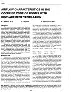 3365 — Airflow Characteristics in the Occupied Zone of Rooms with Displacement Ventilation (same as AT-90-2-1)