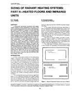 3376 — Sizing of Radiant Heating Systems: Part II-Heated Floors and Infrared Units (same as AT-90-20-3)