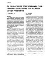 AT-90-02-4 — On Validation of Computational Fluid Dynamics Procedures for Room Air Motion Prediction