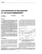 AT-90-06-1 — How Important is the Location of the Room Thermostat