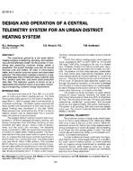 AT-90-09-1 — Design and Operation of a Central Telemetry System for an Urban District Heating System