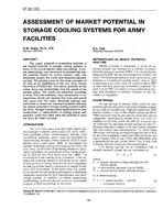 AT-90-13-2 — Assessment of Market Potential in Storage Cooling Systems for Army Facilities