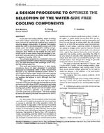 AT-90-18-4 — A Design Procedure to Optimize the Selection of the Water-Side Free Cooling Components