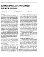 AT-90-24-1 — Summer Heat Islands, Urban Trees, and White Surfaces