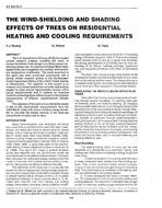 AT-90-24-4 — The Wind-Shielding and Shading Effects of Trees on Residential Heating and Cooling Requirements