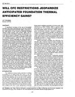 AT-90-25-1 — Will CFC Restrictions Jeopardize Anticipated Foundation Thermal Efficiency Gains?
