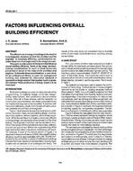 AT-90-26-1 — Factors Influencing Overall Building Efficiency