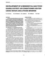 AT-90-27-3 — Development of a Residential Gas-Fired Double-Effect Air Conditioner-Heater Using Water and Lithium Bromide
