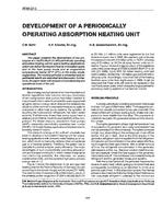 AT-90-27-5 — Development of a Periodically Operating Absorption Heating Unit