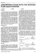 NY-91-06-1 — Adsorption Cycles with the Working Fluid Zeolite/Water