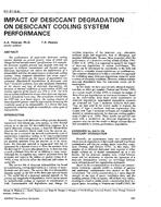 NY-91-06-4 — Impact of Desiccant Degradation on Desiccant Cooling System Performance