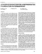 NY-91-07-1 — A Passive Radiator for a Refrigerated Foundation in Permafrost