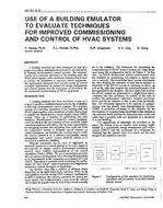 NY-91-09-3 — Use of a Building Emulator to Evaluate Techniques for Improved Commissioning and Control of HVAC Systems