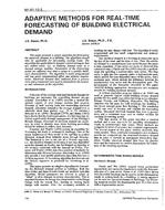 NY-91-10-3 — Adaptive Methods for Real-Time Forecasting of Building Electrical Demand