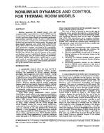 NY-91-10-4 — Nonlinear Dynamics and Control for Thermal Room Models