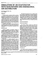 NY-91-13-1 — Simulation of an Evaporator with Nonuniform One-Dimensional Air Distribution