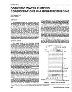 NY-91-14-3 — Domestic Water Pumping Considerations in a High-Rise Building