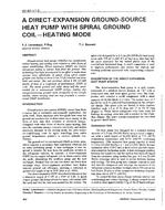 NY-91-17-3 — A Direct-Expansion Ground-Source Heat Pump with Spiral Ground Coil—Heating Mode