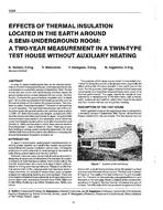 3385 — Effects of Thermal Insulation Located in the Earth Around a Semi-Underground Room: A Two-Year Measurement in a Twin-Type Test House Without Auxiliary Heating