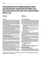 3387 — Fundamentals of Simultaneous Heat and Moisture Transfer Between the Building Envelope and the Conditioned Space Air