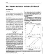 3404 — Field Evaluation of a Comfort Meter