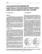 3405 — The Cost-Effectiveness of Electrically Driven Heat Pumps When Used with a Smart Control System