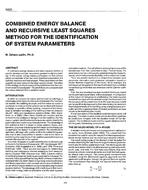 3408 — Combined Energy Balance and Recursive Least Squares Method for the Identification of System Parameters