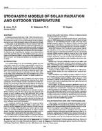 3409 — Stochastic Models of Solar Radiation and Outdoor Temperature