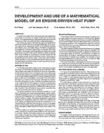 3414 — Development and Use of a Mathematical Model of an Engine-Driven Heat Pump