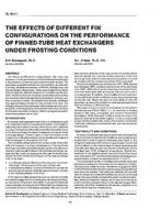 SL-90-01-1 — The Effects of Different Fin Configurations on the Performance of Finned-Tube Heat Exchangers Under Frosting Conditions