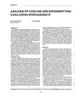 SL-90-06-3 — Analysis of Cooling and Dehumidifying Coils Using Spreadsheets