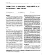 SL-90-07-3 — Task Conditioning for the Workplace: Issues and Challenges