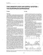 SL-90-07-4 — The Underfloor Air Supply System – The European Experience