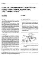 SL-90-08-3 — Smoke Management in Large Spaces-Sizing Smoke Vents, Flow Rates, and Temperatures