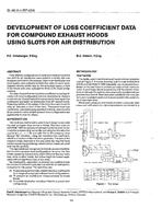 SL-90-11-4 (RP-524 ) — Development of Loss Coefficient Data for Compound Exhaust Hoods Using Slots for Air Distribution