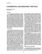 SL-90-12-2 — A Numerical Lighting/HVAC Test Cell