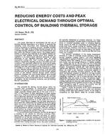 SL-90-16-2 — Reducing Energy Costs and Peak Electrical Demand Through Optimal Control of Building Thermal Storage