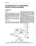SL-90-17-2 — An Overview of U.S. Geothermal District Heating Systems