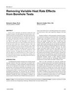 KC-03-03-1 — Removing Variable Heat Rate Effects from Borehole Tests