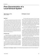 KC-03-04-3 — Flow Characteristics of a Local Exhaust System