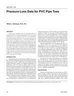 4654 (RP-1193) — Pressure Loss Data for PVC Pipe Tees