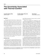 4665 — The Uncertainty Associated with Thermal Comfort (same as KC-03-13-5)