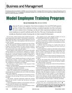 Business and Management: Model Employee Training Program
