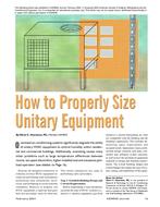 How to Properly Size Unitary Equipment