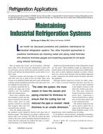 Refrigeration Applications: Maintaining Industrial Refrigeration Systems