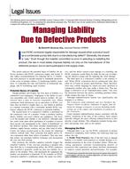 Legal Issues: Managing Liability Due to Defective Products