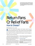 Return Fans or Relief Fans