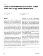 AN-04-04-3 Ã¢Â€Â“ Measurement of Pore Size Variation and Its Effect on Energy Wheel Performance